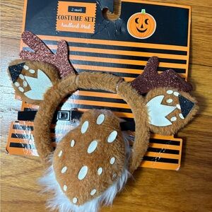 Kids Deer Costume Set - Brown and White